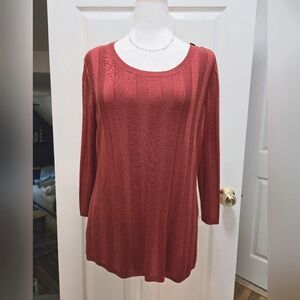 41 Hawthorn Rust colored sweater, size XL